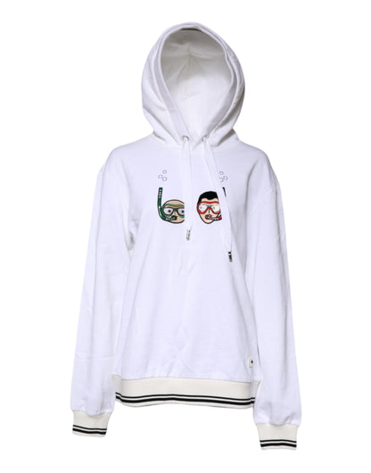 White #DGFamily Hooded Sweatshirt Sweater