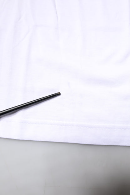 White #DGFAMILY Cotton Embroidery T-shirt