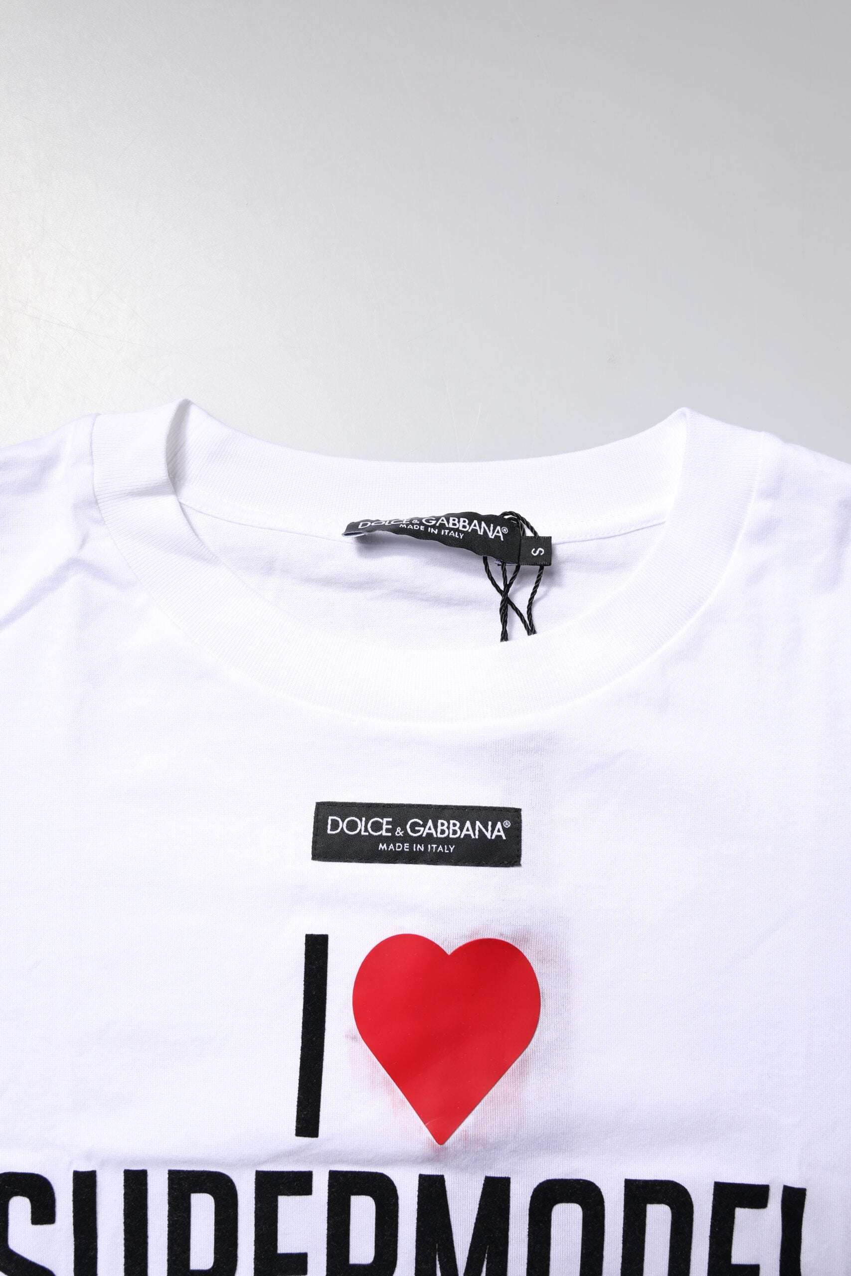 White Printed Round Neck Top Cotton T-shirt