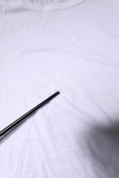 White Short Sleeves Round Neck Top T-shirt