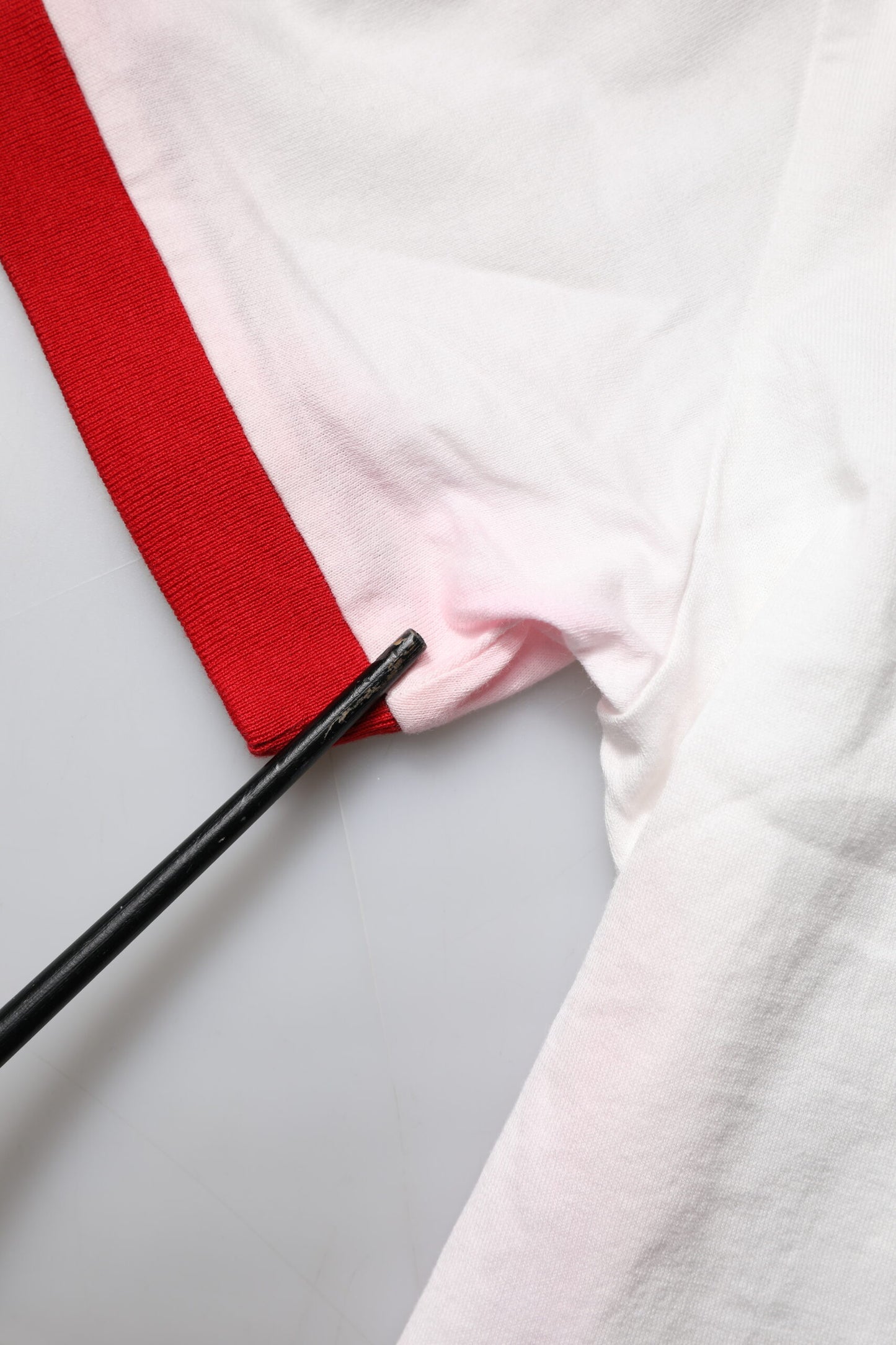 White Printed Round Neck Cropped Top T-shirt