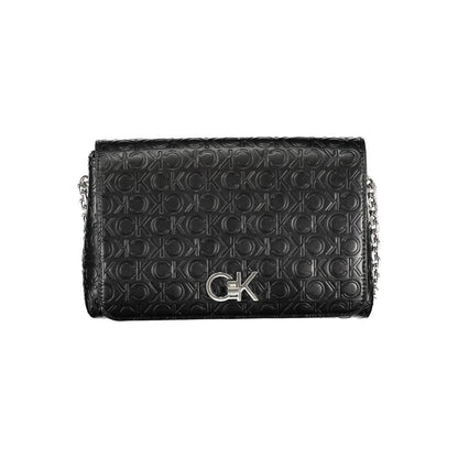 Black Polyester Women's Shoulder Bag