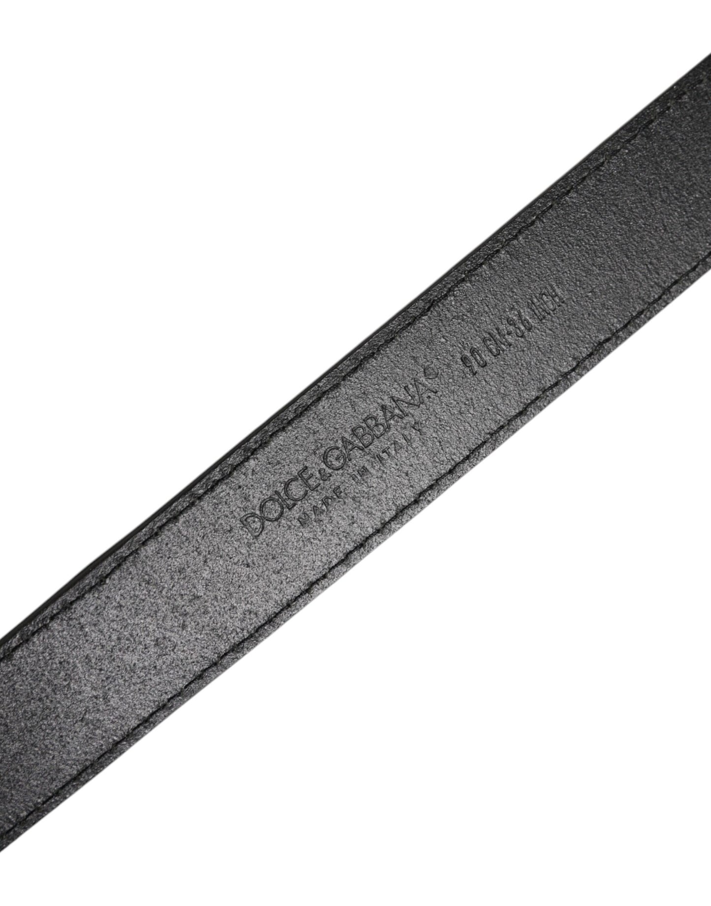 Brown Velvet Leather Logo Buckle Belt