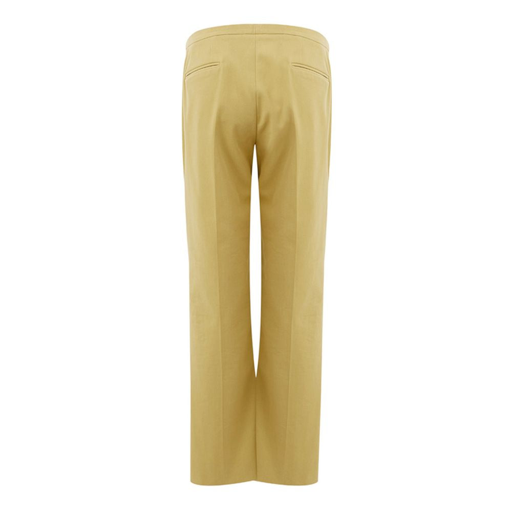 Golden Elegance Cotton Pants
