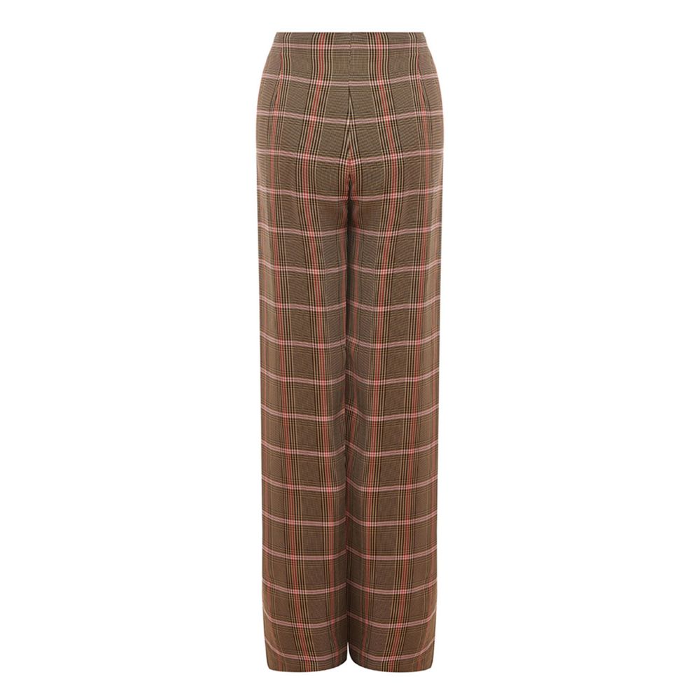 Elegant Brown Viscose Pants for Women