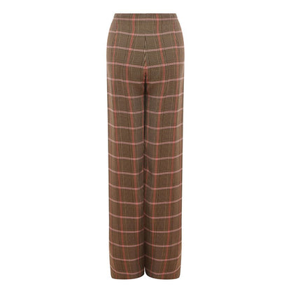 Elegant Brown Viscose Pants for Women