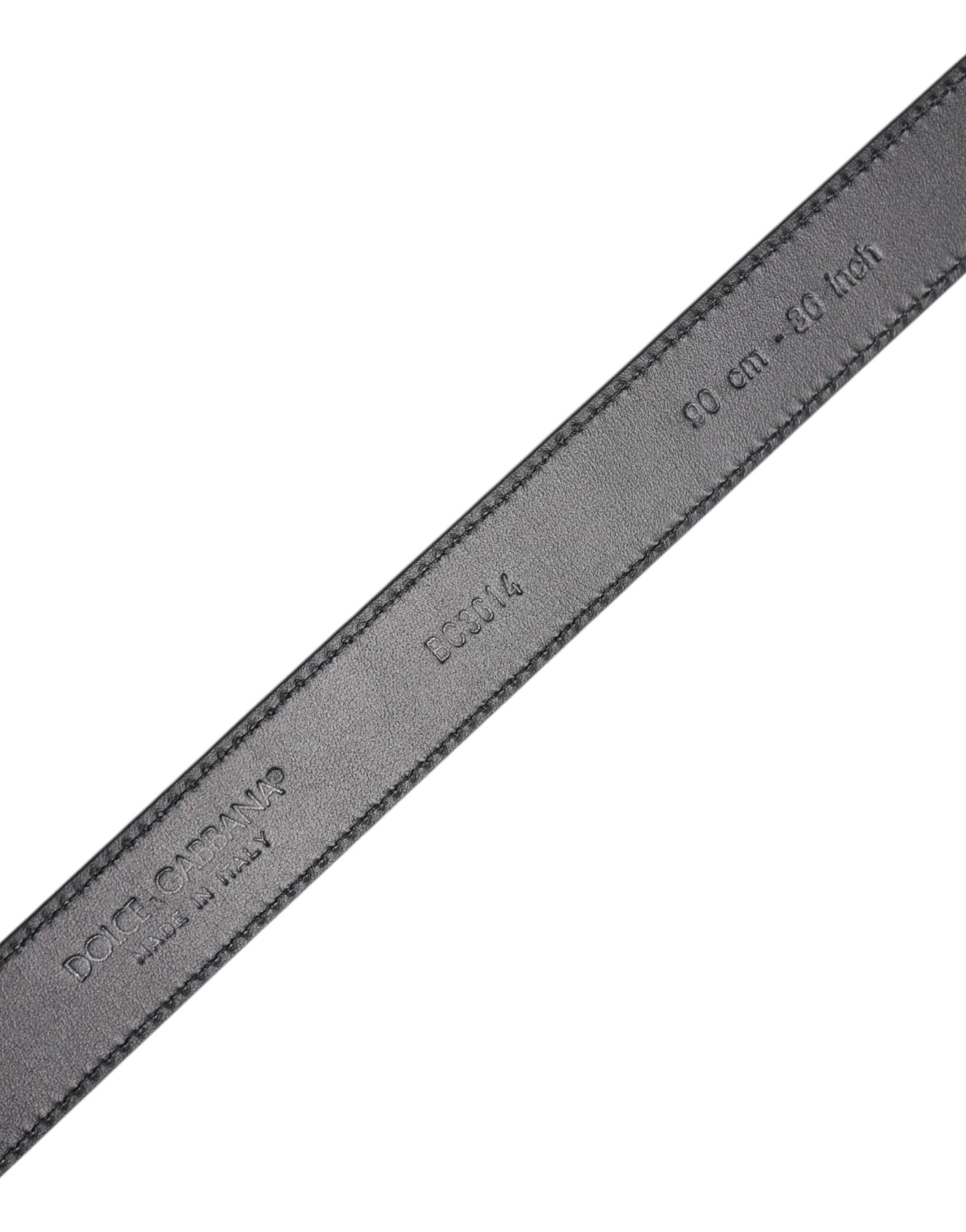 Black Calf Leather Classic Metal Buckle Belt