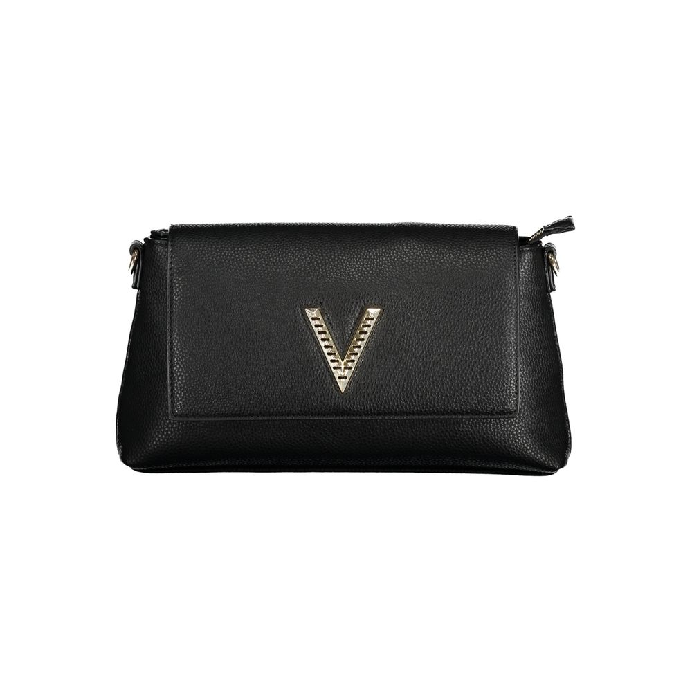 Black Polyurethane Women Handbag