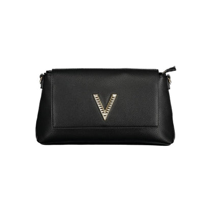 Black Polyurethane Women Handbag