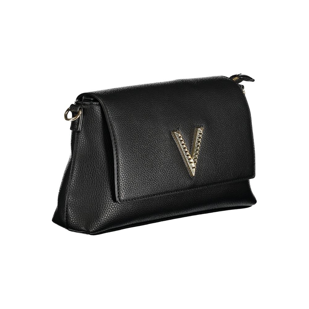 Black Polyurethane Women Handbag