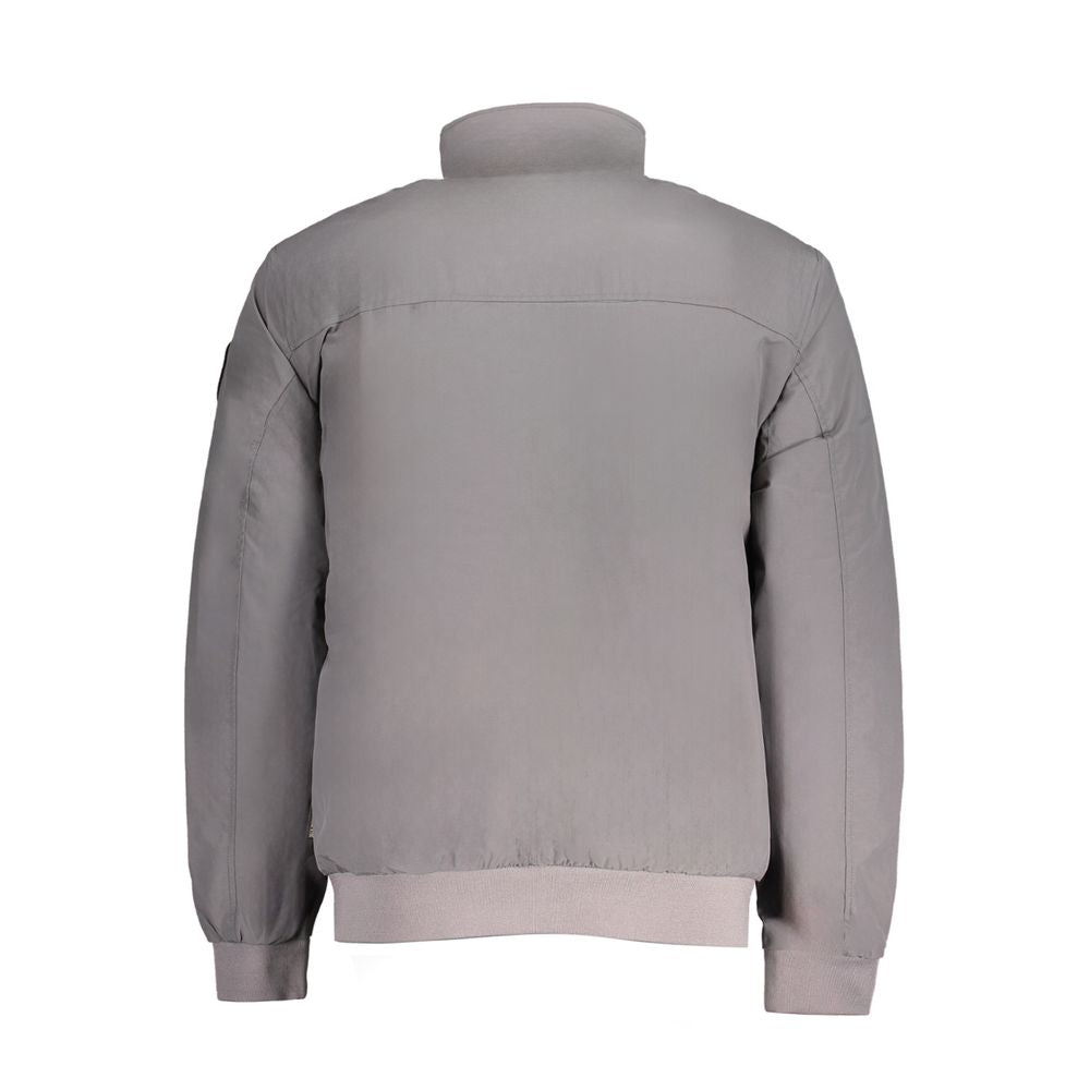 Gray Polyamide Men Jacket