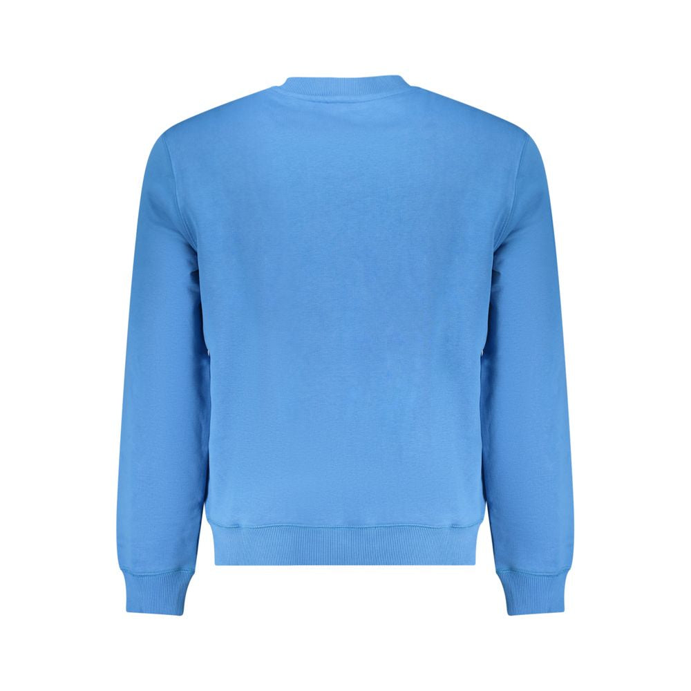 Blue Cotton Men Sweater