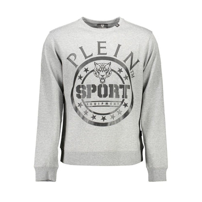 Gray Cotton Mens Sweater
