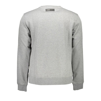 Gray Cotton Mens Sweater