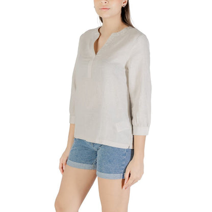 Beige Linen Blouse