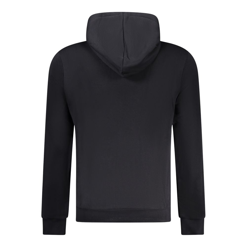 Black Cotton Men Sweater