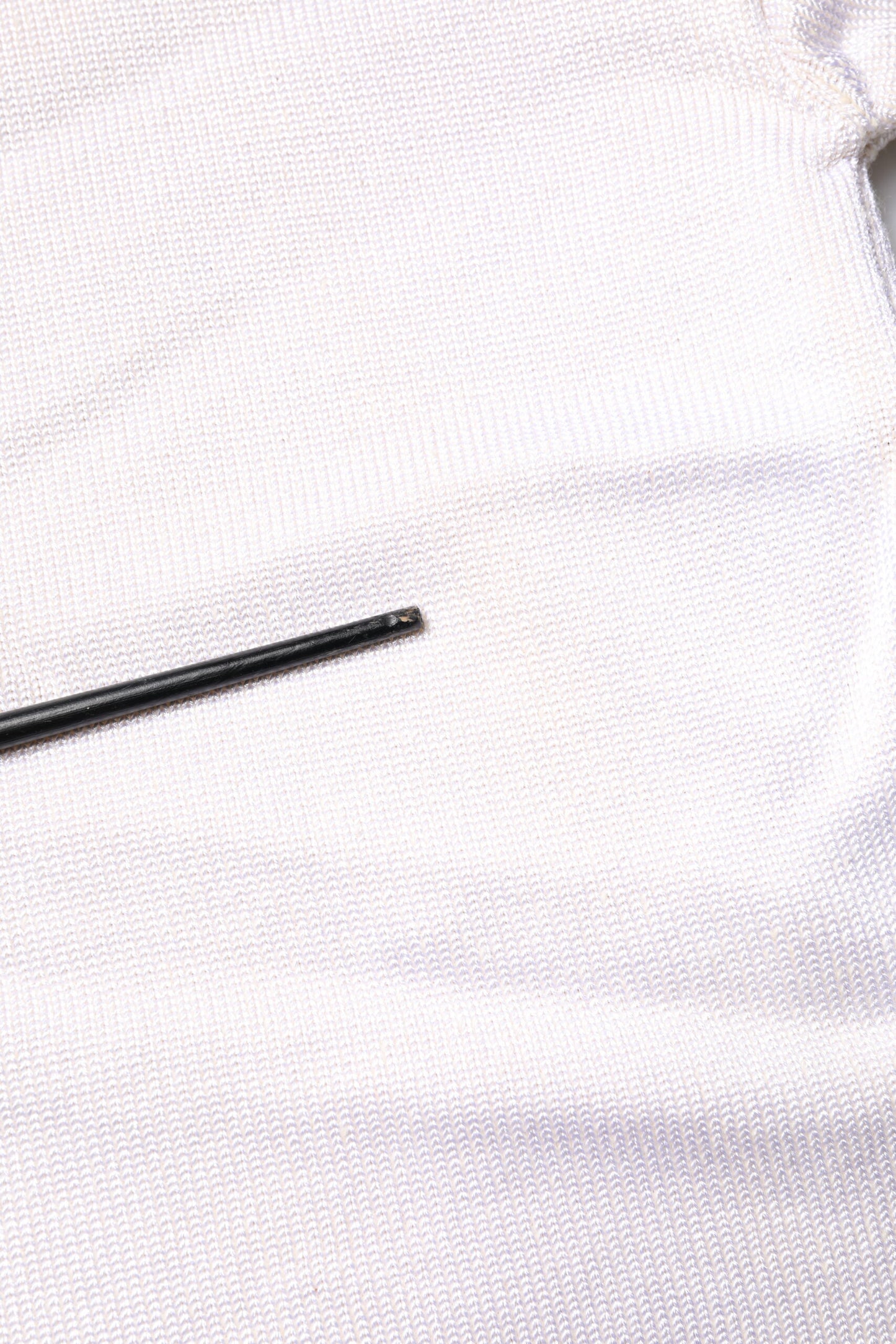 White Viscose Crew Neck Long Sleeves Pullover Sweater