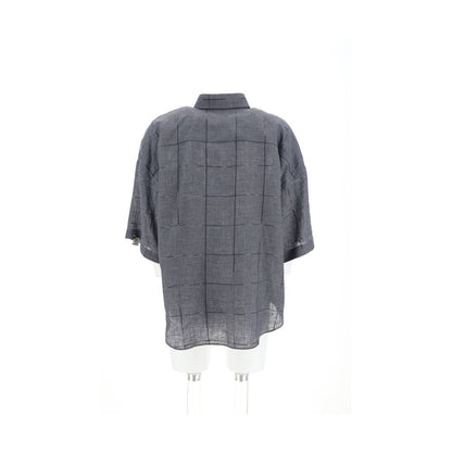 Gray Linen Shortsleeve Shirt
