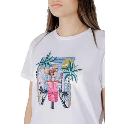 White Cotton Tops & T-Shirt