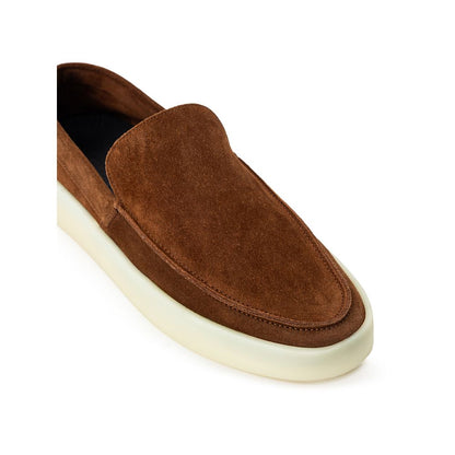 Brown Leather Slip-On Loafer