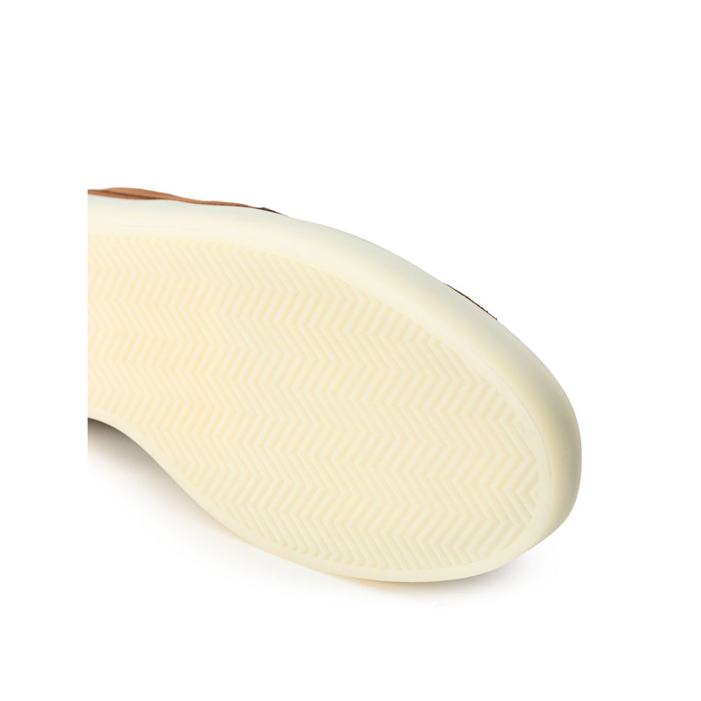 Brown Leather Slip-On Loafer