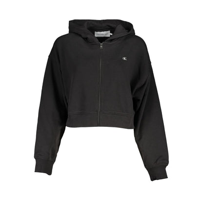 Black Cotton Women's Sweatshirt
