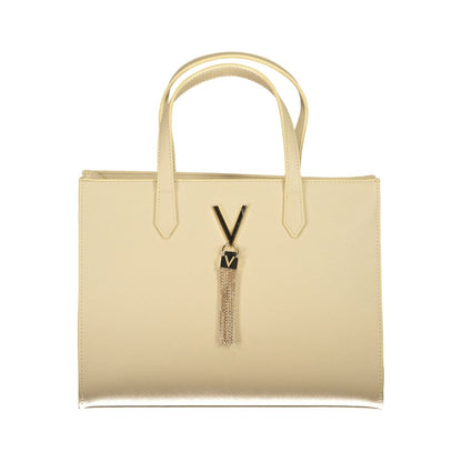 Beige Polyurethane Women's Bag