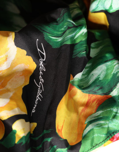 Multicolor Floral Print Whole Head Wrap Hat