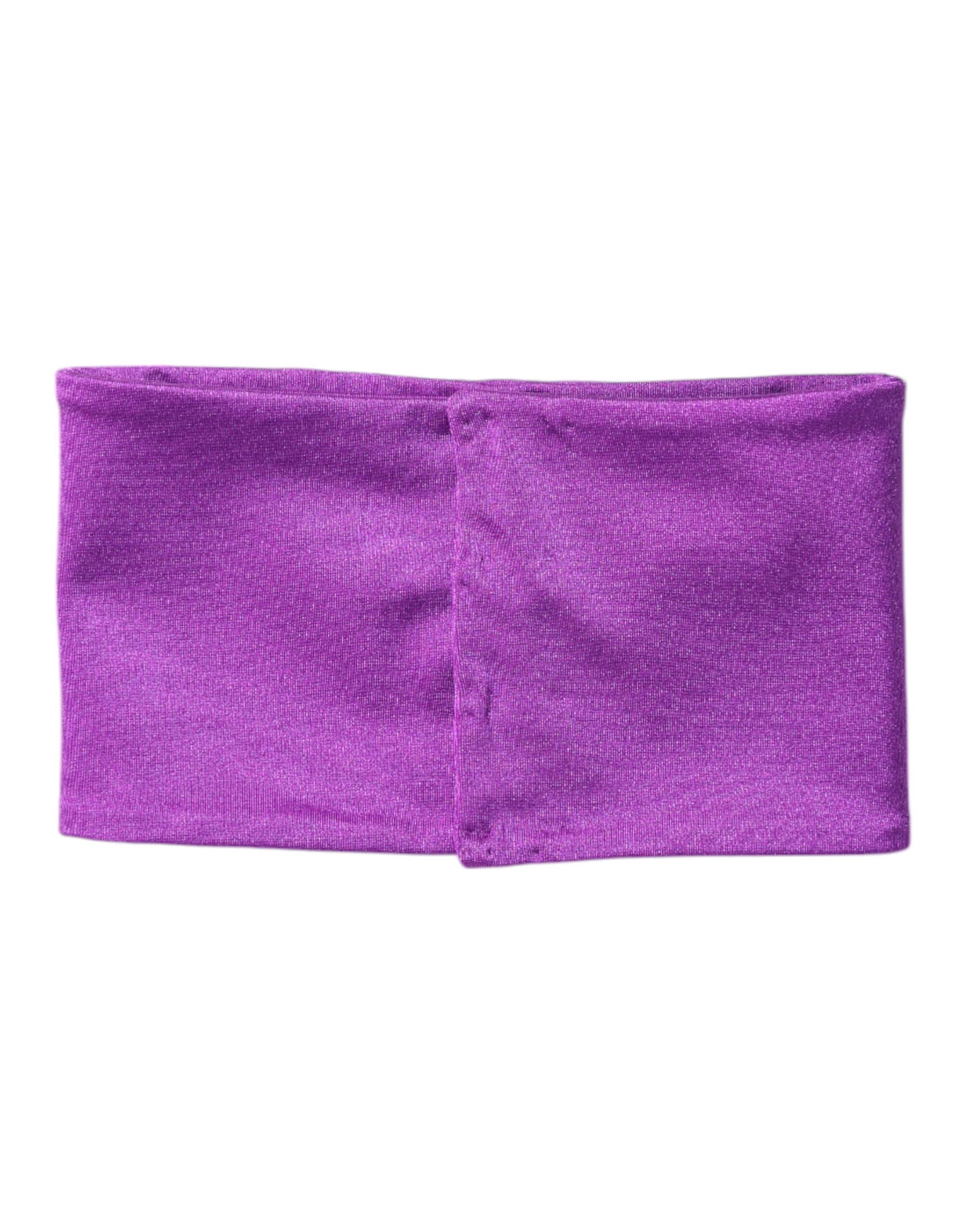 Purple Nylon Stretch Women Neck Warmer Scarf