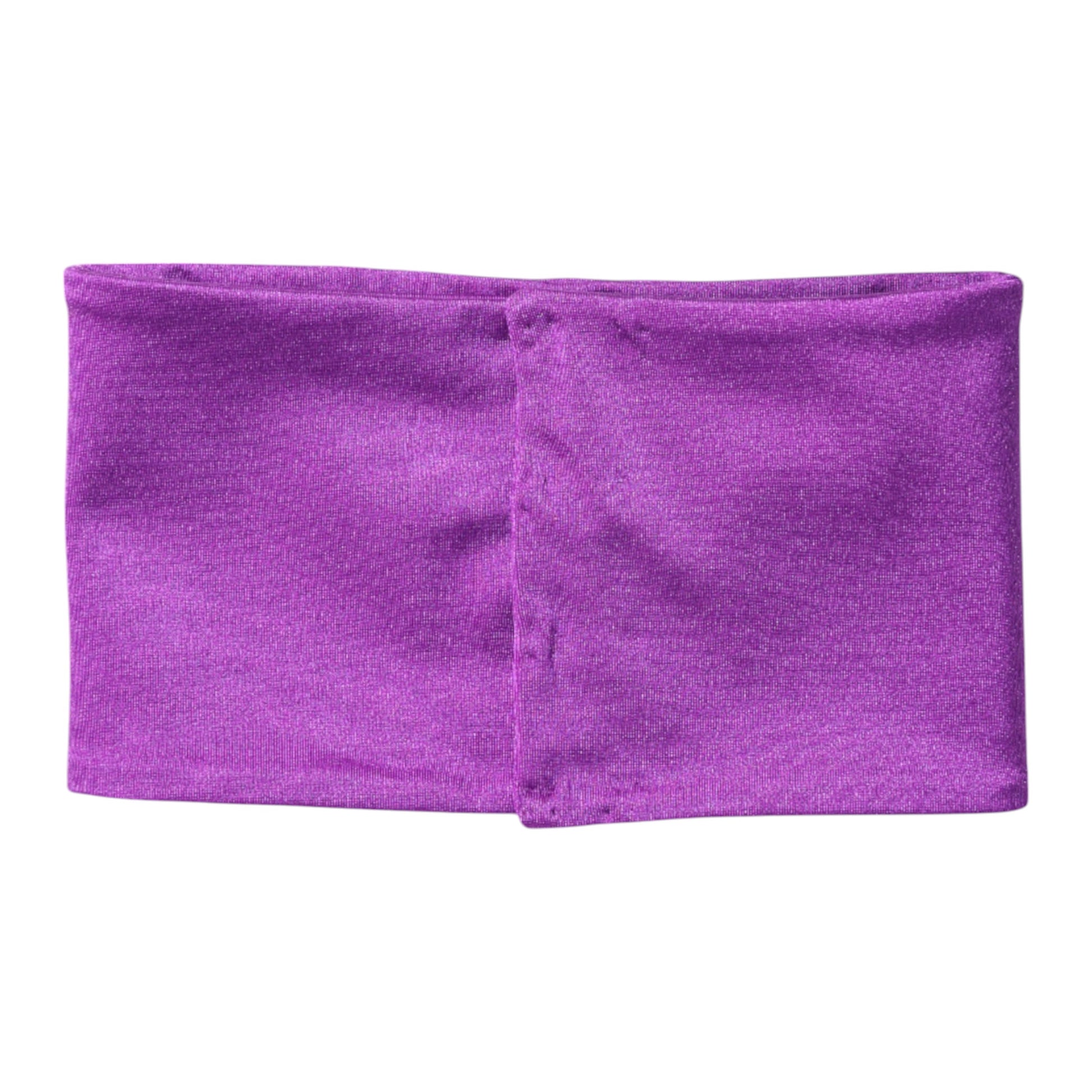 Purple Nylon Stretch Women Neck Warmer Scarf