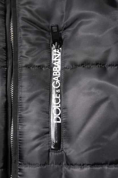 Black Hooded Parka Winter Men Coat Jacket