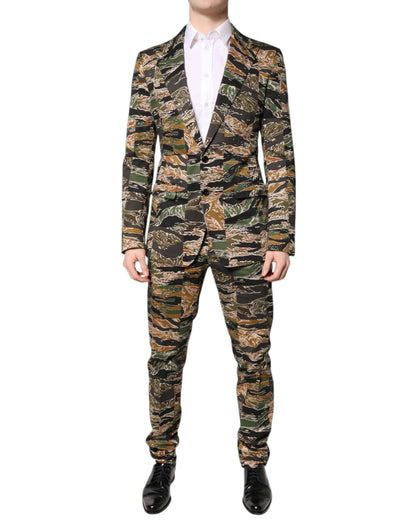Multicolor TAORMINA Single Breasted 2 Piece Suit
