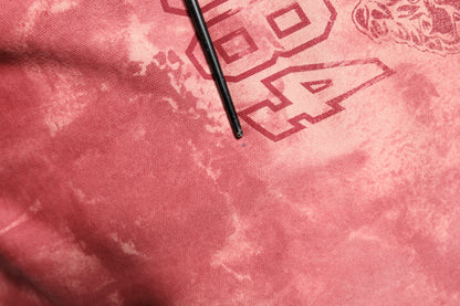 Pink Wash DG MILANO Hooded Pullover Sweater