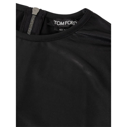 Black Viscose Long Sleeve