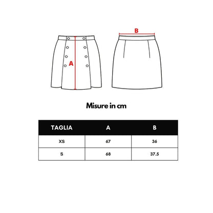 Pink Wool Midi Skirt