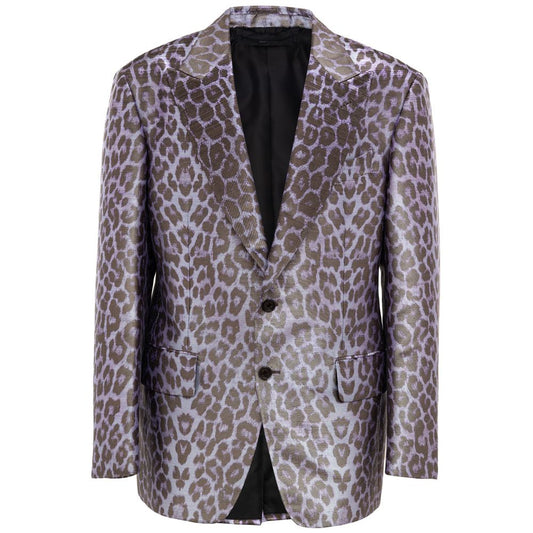 Purple Viscose Blazer