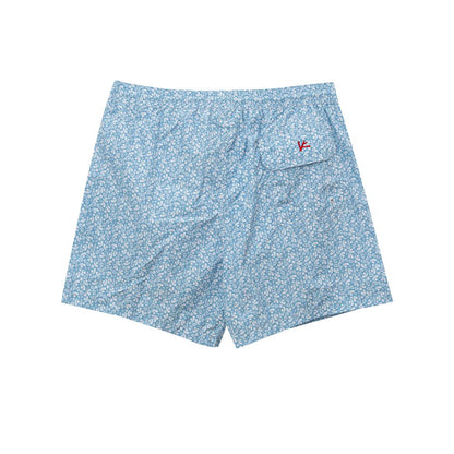 Blue Polyester Swim Shorts