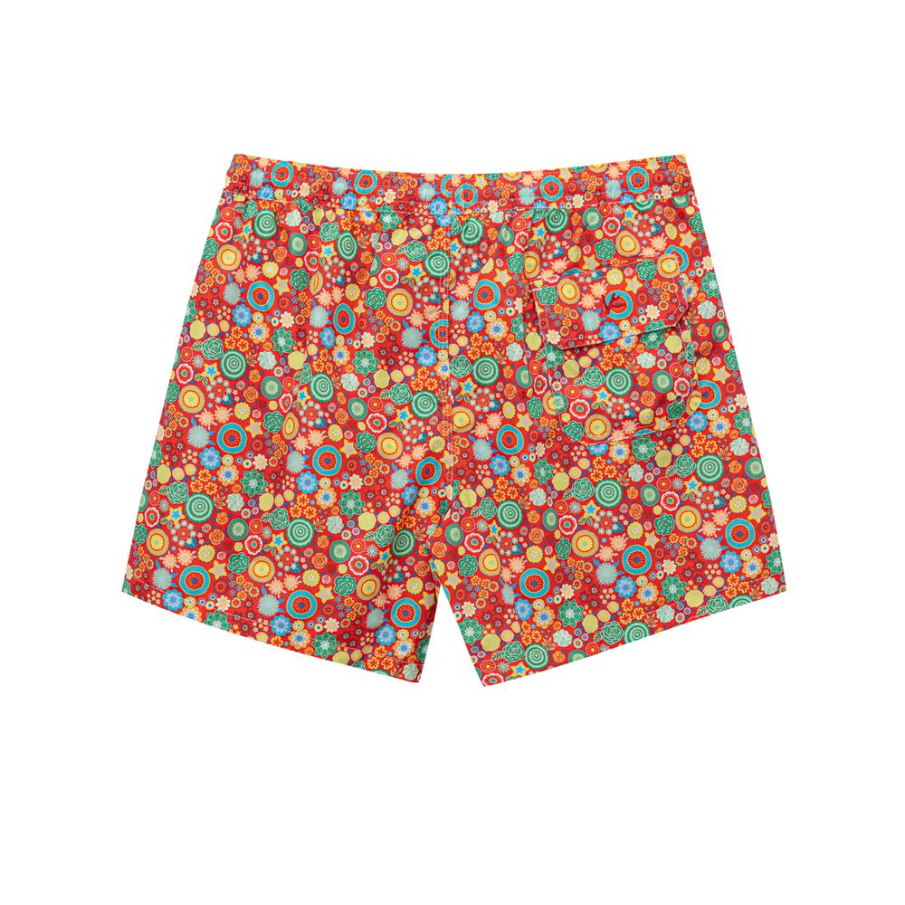 Red Polyester Swimwear