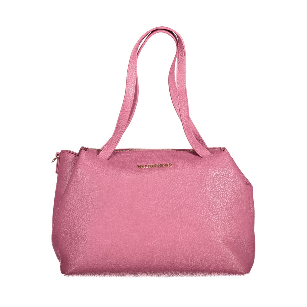 Pink Polyethylene Women Handbag