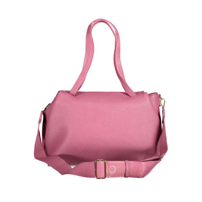 Pink Polyethylene Women Handbag