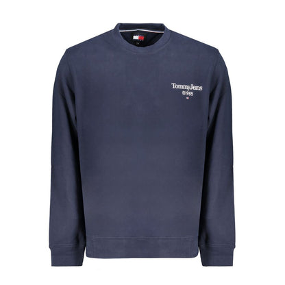 Blue Cotton Men Sweatshirt