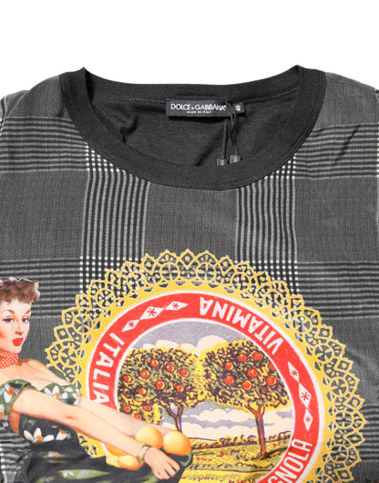 Black White Graphic Print Short Sleeve T-shirt