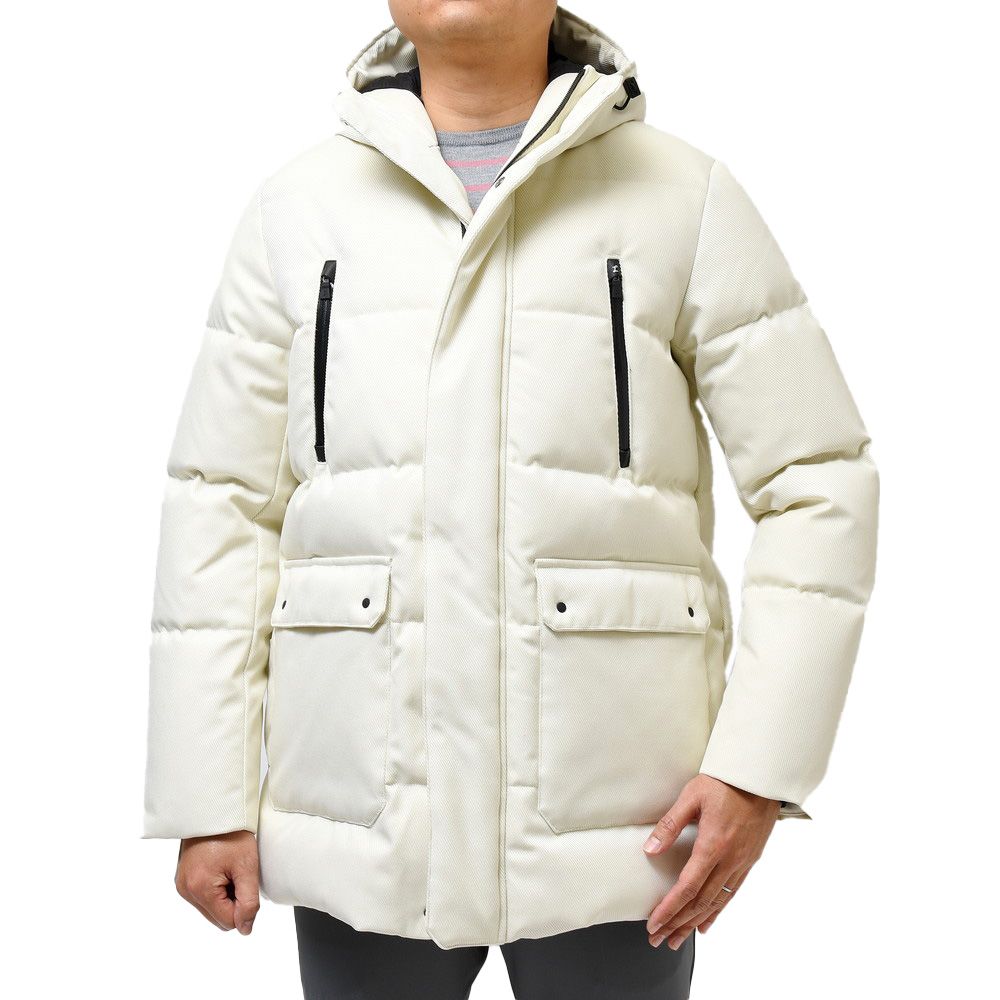 White Polyester Men Jacket