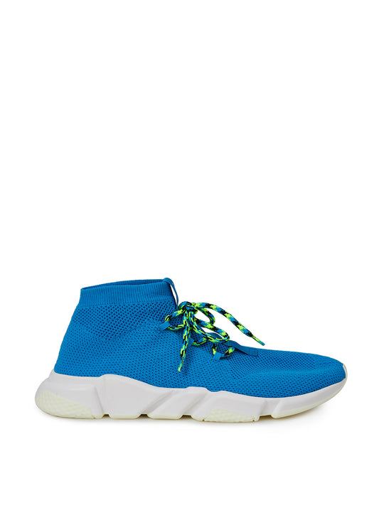 Exquisite Blue Cotton Sneakers for Men