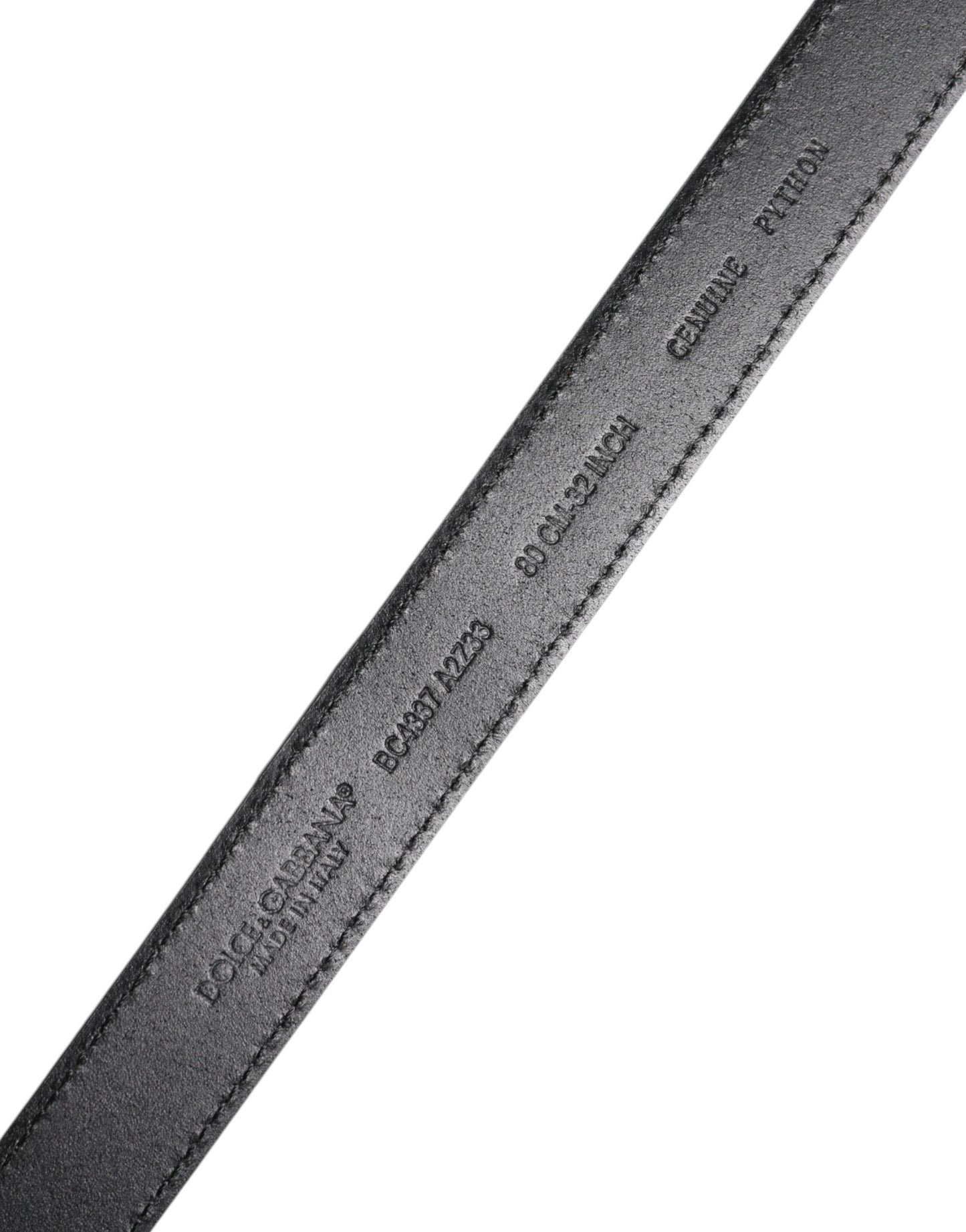 Red Exotic Leather Brass Metal Buckle Belt