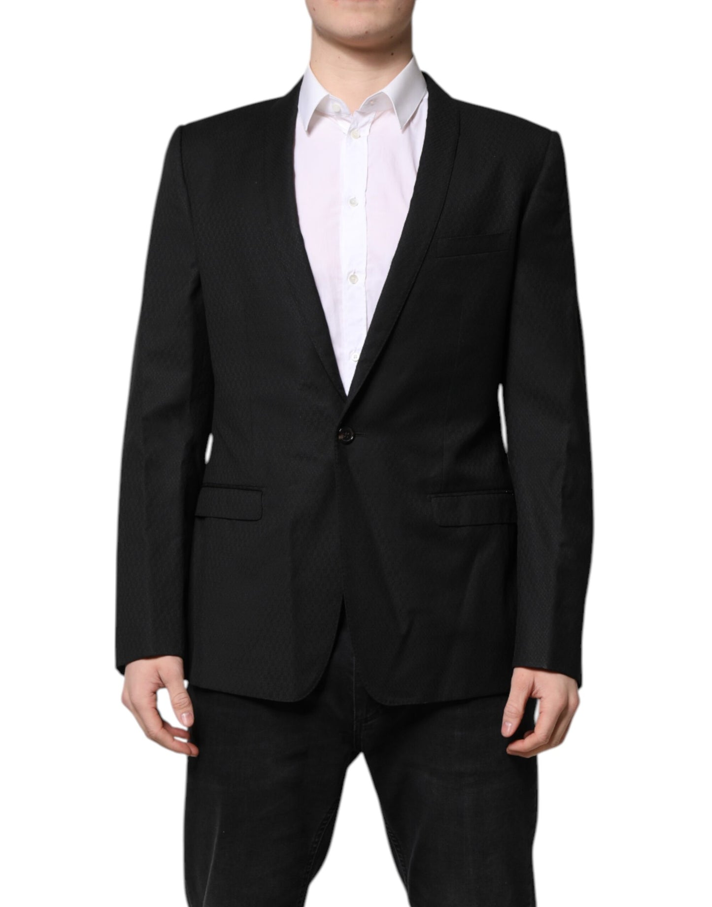 Black GOLD Single Breasted Suit Coat Blazer