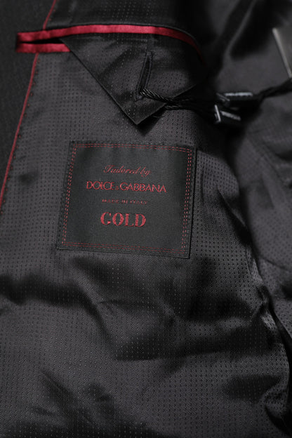 Black GOLD Single Breasted Suit Coat Blazer
