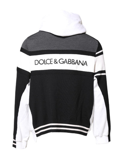 Multicolor Logo Pullover Hooded Sweater