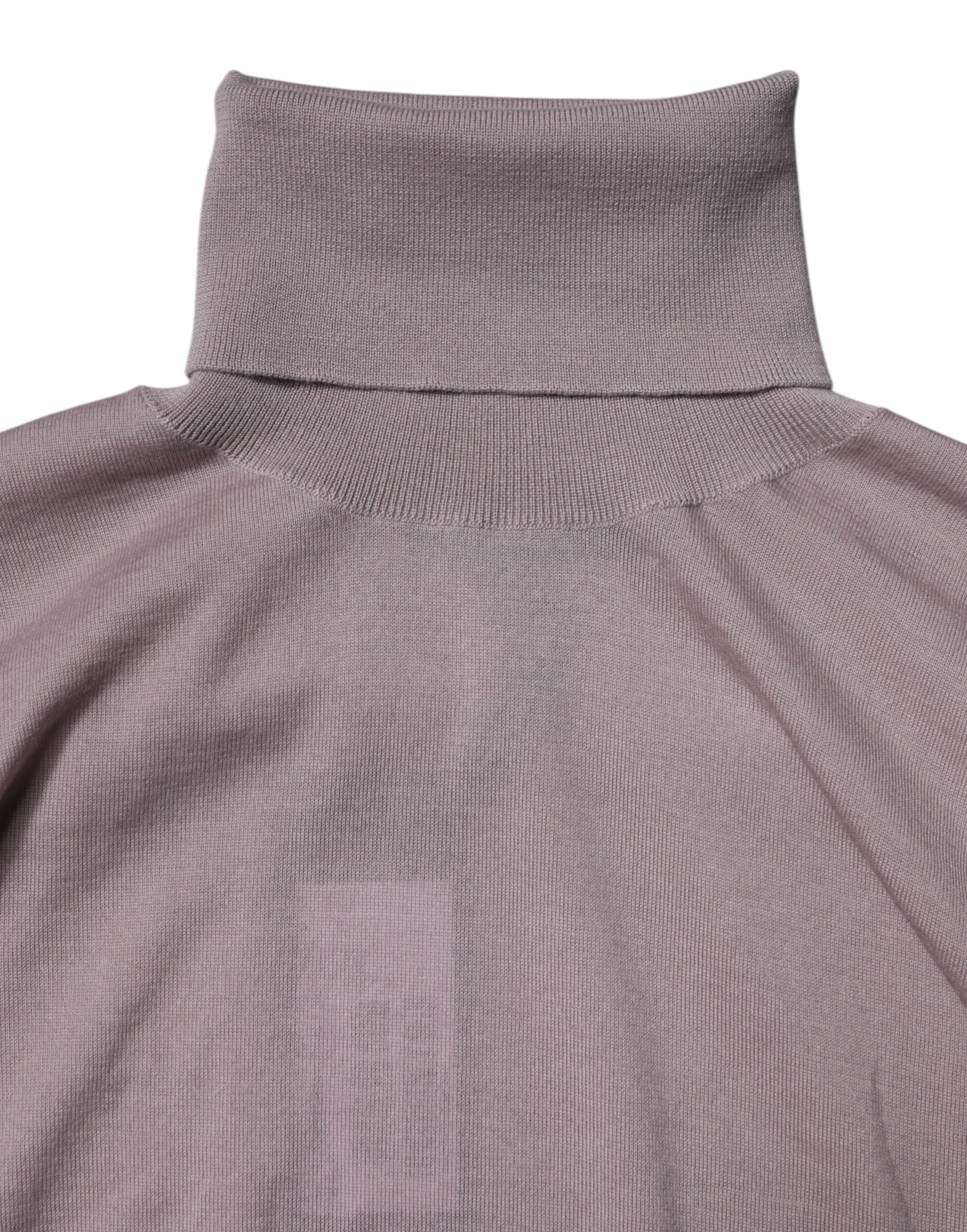 Brown Cashmere Knitted Men Pullover Sweater