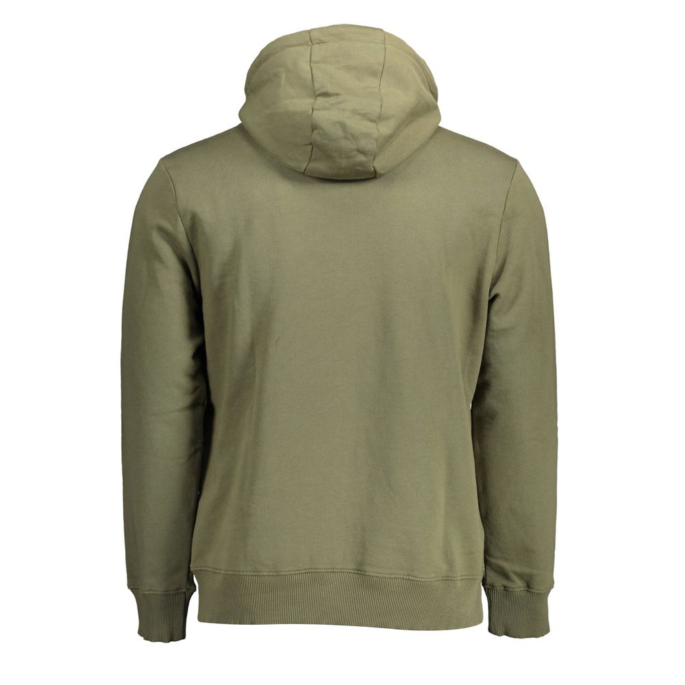 Green Cotton Men Sweater